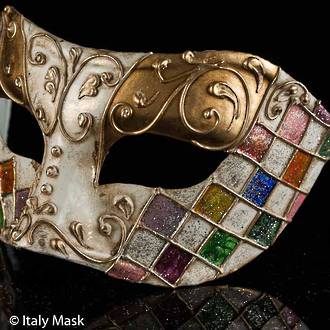 Venetian Masquerade Mask Colombina Carnevale 1