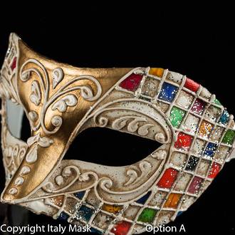 Venetian Masquerade Mask Colombina Carnevale 2