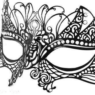 Venetian Masquerade Filigree Mask Colombina Lusso Tiziana