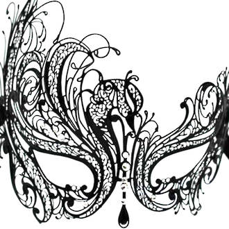 Venetian Filigree Masquerade Mask Colombina Lusso Bellissima