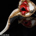 Venetian Masquerade Mask Nasone Scacchi Musica