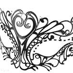 Venetian Masquerade Filigree Mask Colombina Lusso Marina