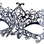 Venetian Filigree Masquerade Mask Colombina Lusso Ricciolina