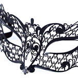 Venetian Filigree Masquerade Mask Colombina Lusso Margherita