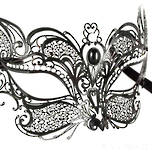 Laser Cut Filigree Masquerade Mask Colombina Lusso Micio
