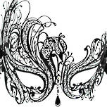 Venetian Filigree Masquerade Mask Colombina Lusso Bellissima