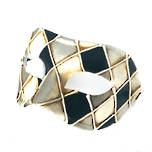 Venetian Masquerade Mask Colombina Rombi Silver