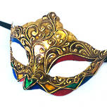 Venetian Masquerade Mask Colombina Madam Ibiz