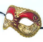 Venetian Masquerade Mask Colombina Vivian Music Red