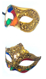 Venetian Masquerade Couples Masks- Colombina Ibiz