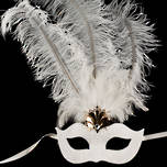 Venetian Feather Masquerade Mask Colombina Ciuffo Aladdin 6