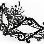 Venetian Filigree Masquerade Mask Colombina Lusso Pavone Strass